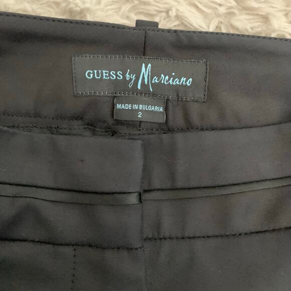 Guess by Marciano Silky Tuxedo Black Short Shorts Trouser Women’s 2 - Picture 7 of 8